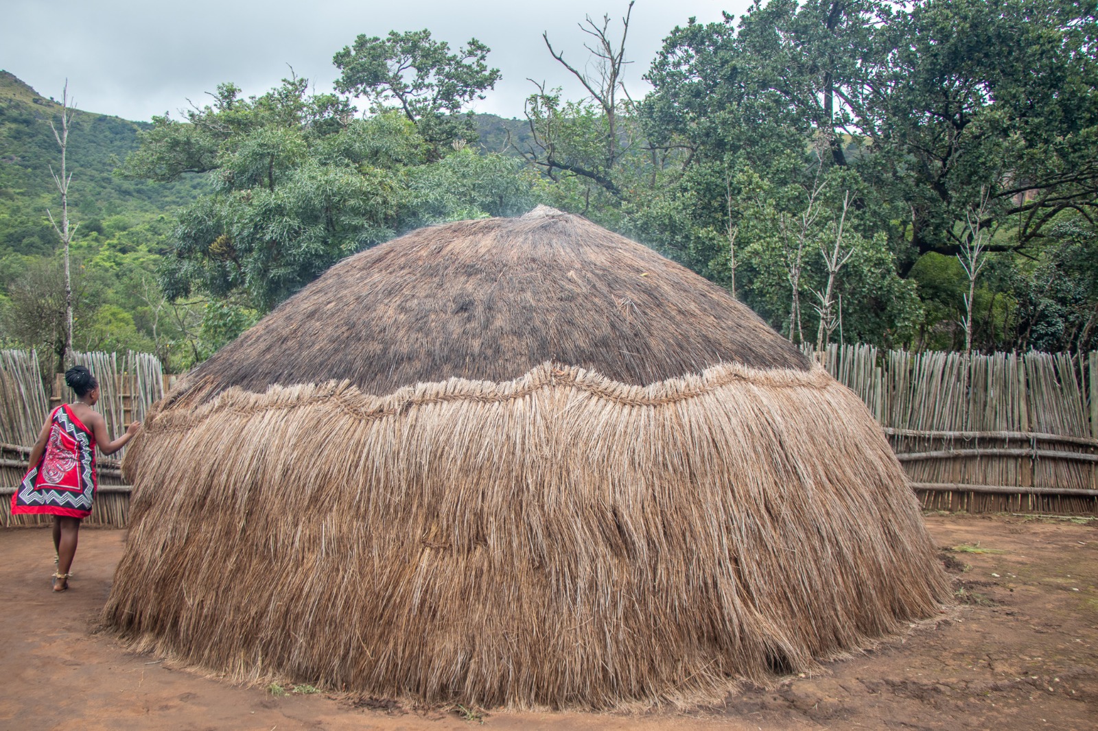 Traditional beehive hut